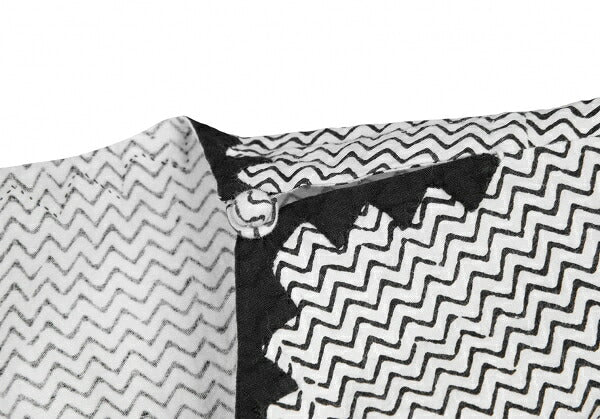 ISSEY MIYAKE HaaT Zigzag Native Print Blouse White Size 2