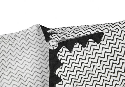 ISSEY MIYAKE HaaT Zigzag Native Print Blouse White Size 2