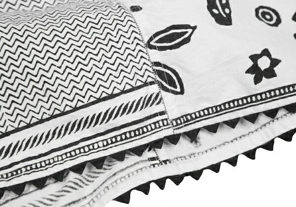 ISSEY MIYAKE HaaT Zigzag Native Print Blouse White Size 2
