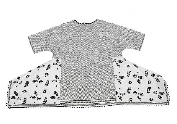ISSEY MIYAKE HaaT Zigzag Native Print Blouse White Size 2