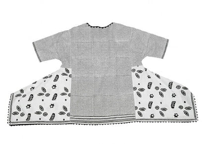 ISSEY MIYAKE HaaT Zigzag Native Print Blouse White Size 2