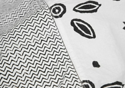 ISSEY MIYAKE HaaT Zigzag Native Print Blouse White Size 2