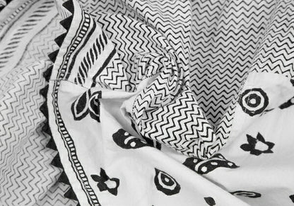 ISSEY MIYAKE HaaT Zigzag Native Print Blouse White Size 2