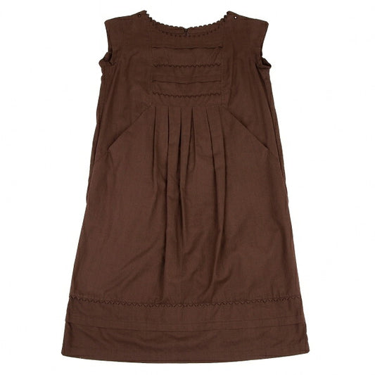ISSEY MIYAKE HaaT Hand-Dyed Gather Design Dress Brown Size 2