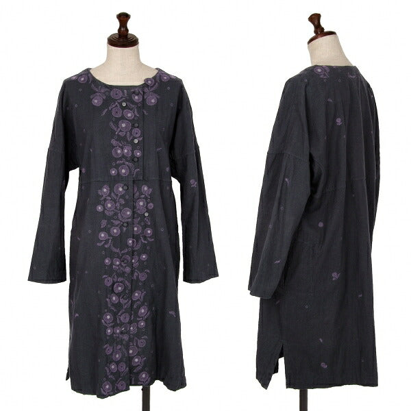 ISSEY MIYAKE HaaT Floral Embroidered Jacket Black Size M