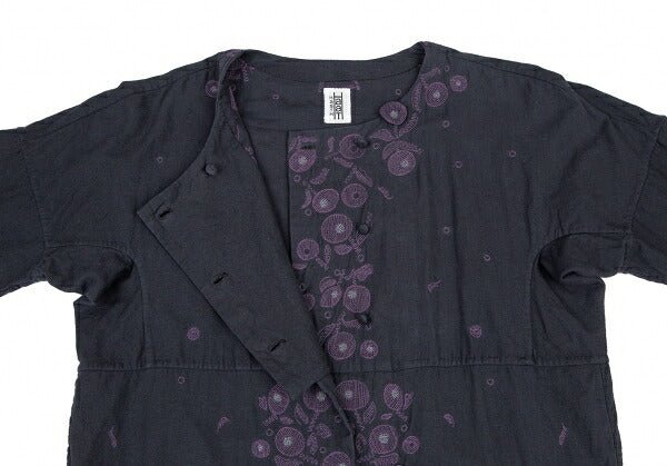 ISSEY MIYAKE HaaT Floral Embroidered Jacket Black Size M