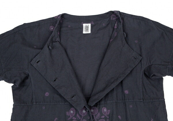 ISSEY MIYAKE HaaT Floral Embroidered Jacket Black Size M