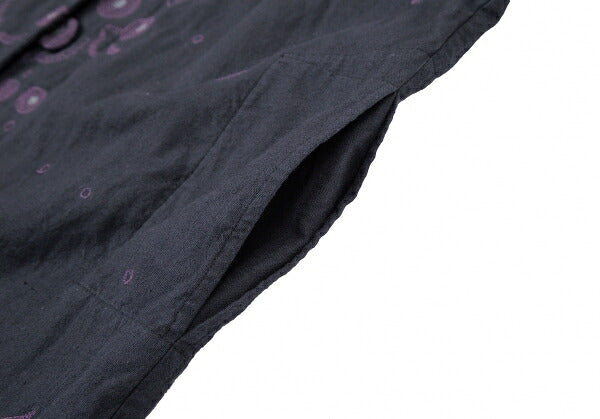 ISSEY MIYAKE HaaT Floral Embroidered Jacket Black Size M