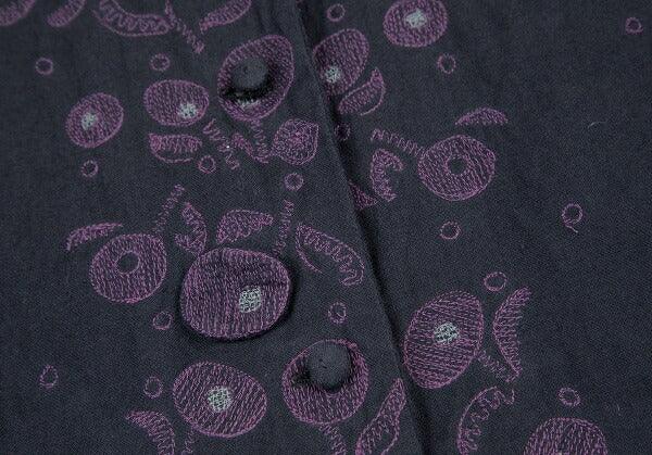 ISSEY MIYAKE HaaT Floral Embroidered Jacket Black Size M