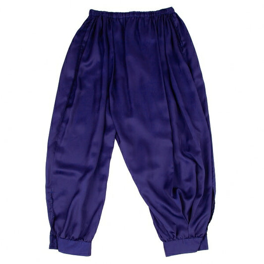 ISSEY MIYAKE Asymmetric Polyester Pants Blue Size 2