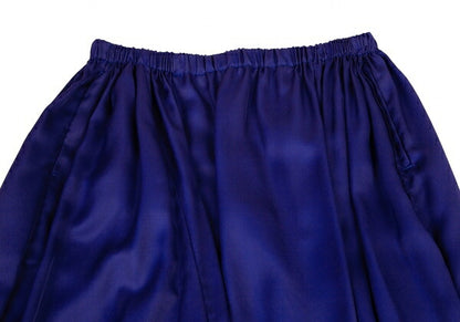 ISSEY MIYAKE Asymmetric Polyester Pants Blue Size 2