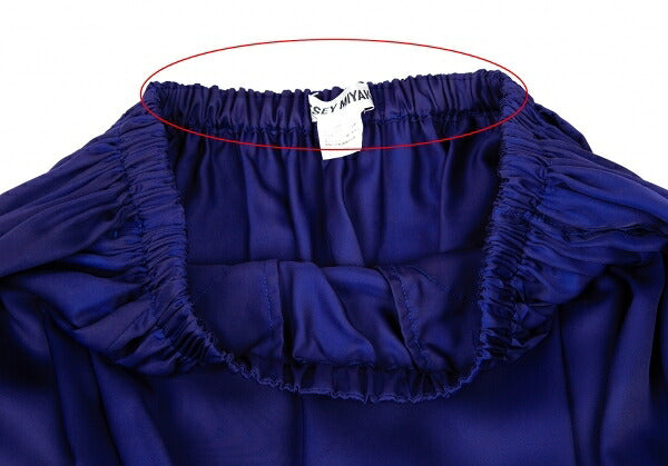 ISSEY MIYAKE Asymmetric Polyester Pants Blue Size 2