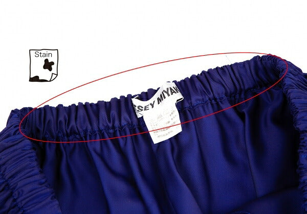 ISSEY MIYAKE Asymmetric Polyester Pants Blue Size 2