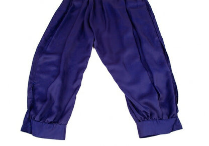 ISSEY MIYAKE Asymmetric Polyester Pants Blue Size 2