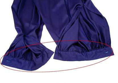 ISSEY MIYAKE Asymmetric Polyester Pants Blue Size 2