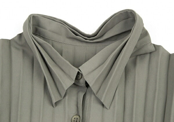 ISSEY MIYAKE WHITELABEL Pleated Sleeveless Top Khaki Size 2