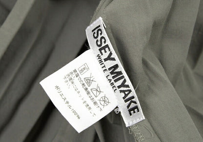 ISSEY MIYAKE WHITELABEL Pleated Sleeveless Top Khaki Size 2