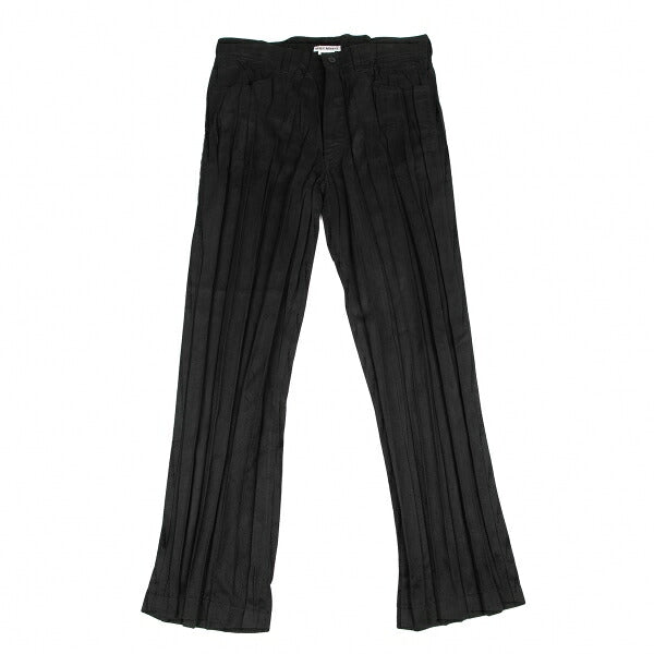 ISSEY MIYAKE Pleated Faux Suede Pants Black Size 3