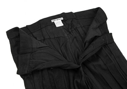 ISSEY MIYAKE Pleated Faux Suede Pants Black Size 3