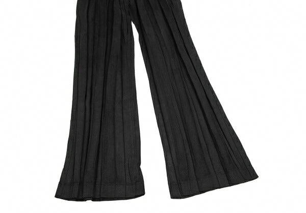 ISSEY MIYAKE Pleated Faux Suede Pants Black Size 3