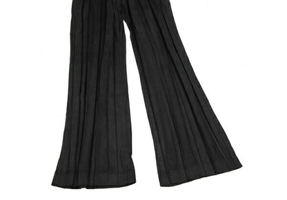 ISSEY MIYAKE Pleated Faux Suede Pants Black Size 3