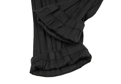 ISSEY MIYAKE Pleated Faux Suede Pants Black Size 3
