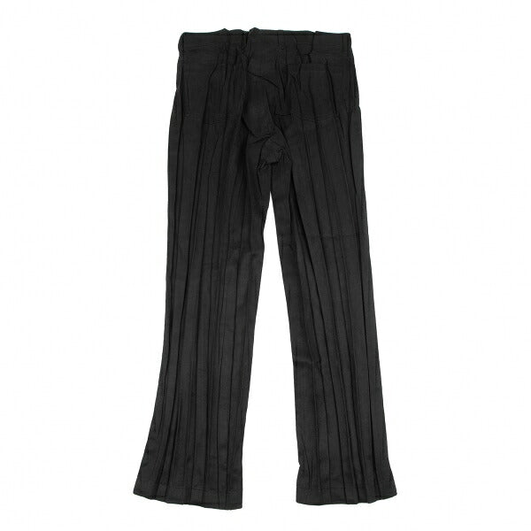 ISSEY MIYAKE Pleated Faux Suede Pants Black Size 3