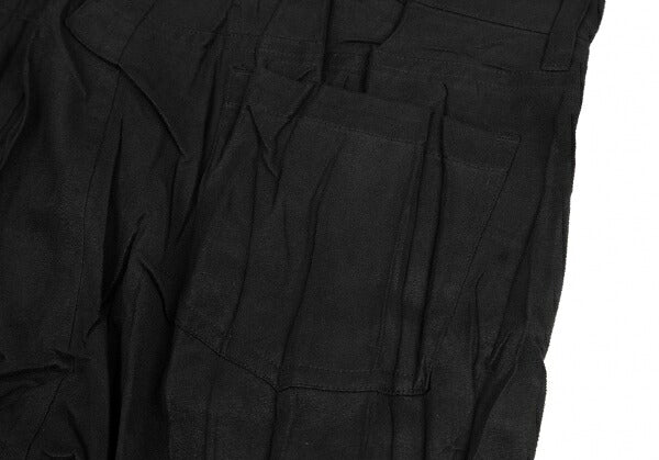 ISSEY MIYAKE Pleated Faux Suede Pants Black Size 3