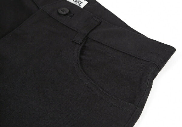 ISSEY MIYAKE Cotton Stretch Tapered Pants Black Size M