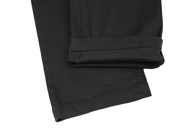 ISSEY MIYAKE Cotton Stretch Tapered Pants Black Size M