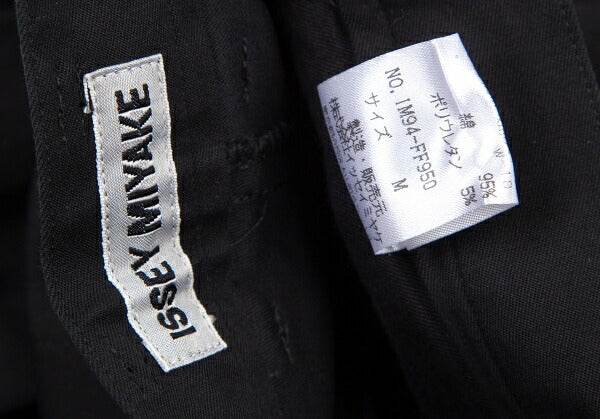 ISSEY MIYAKE Cotton Stretch Tapered Pants Black Size M