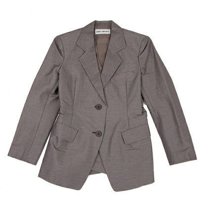 ISSEY MIYAKE Cotton Blend Tailored Blazer Brown Size M