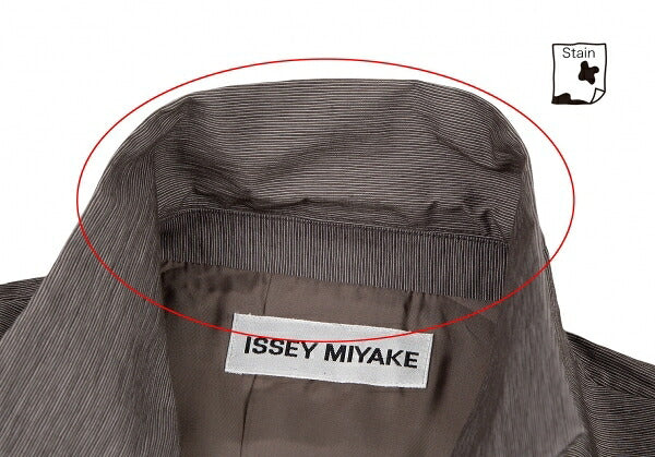 ISSEY MIYAKE Cotton Blend Tailored Blazer Brown Size M