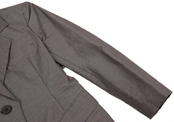 ISSEY MIYAKE Cotton Blend Tailored Blazer Brown Size M