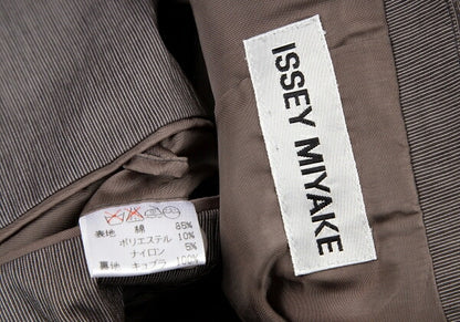 ISSEY MIYAKE Cotton Blend Tailored Blazer Brown Size M