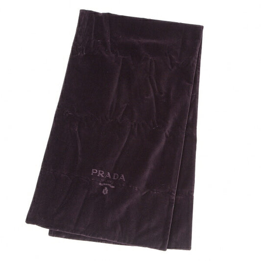 PRADA Velour Logo Scarf Purple