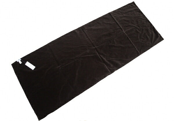 PRADA Logo Large Velour Shawl Brown