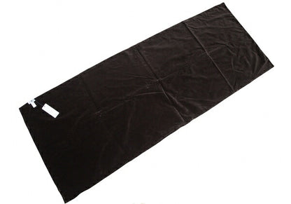PRADA Logo Large Velour Shawl Brown