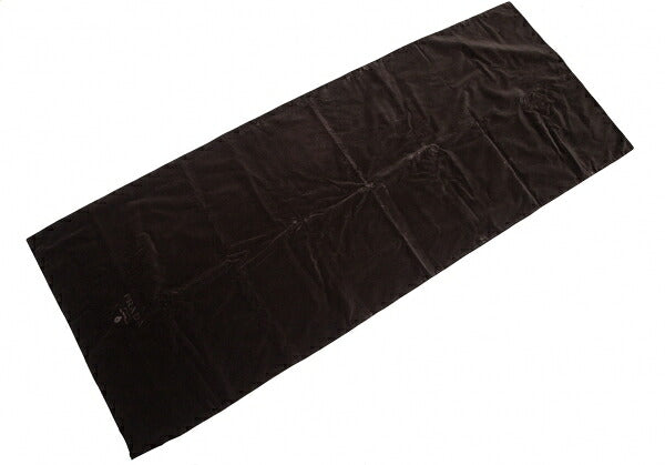 PRADA Logo Large Velour Shawl Brown