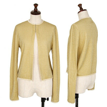 Jean Paul GAULTIER FEMME Glitter Cardigan Gold Size 40