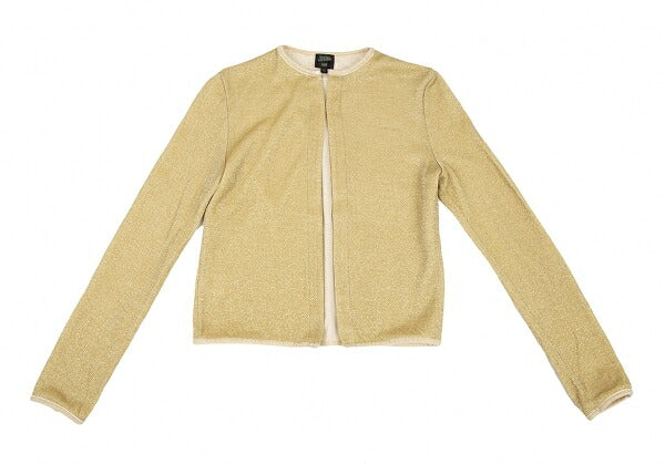 Jean Paul GAULTIER FEMME Glitter Cardigan Gold Size 40