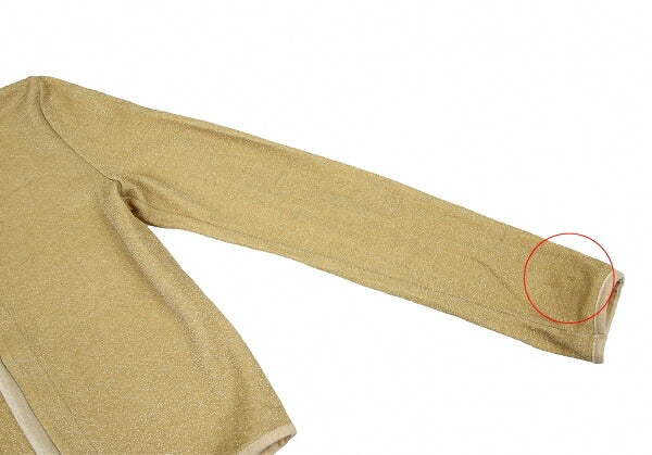 Jean Paul GAULTIER FEMME Glitter Cardigan Gold Size 40