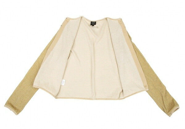 Jean Paul GAULTIER FEMME Glitter Cardigan Gold Size 40