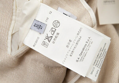 ARMANI COLLEZIONI Linen 3-Button Jacket Ivory Size 52