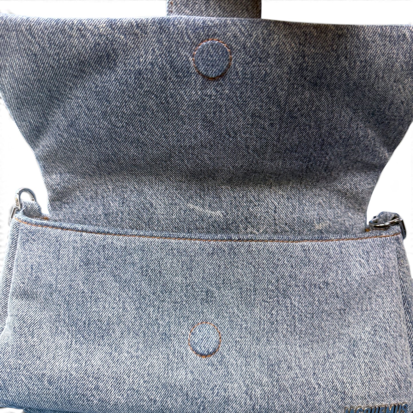 JACQUEMUS Le Bambimou Denim Padded Bag