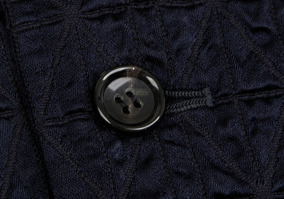 COMME des GARCONS Geometric Weave Double Jacket Navy Size S