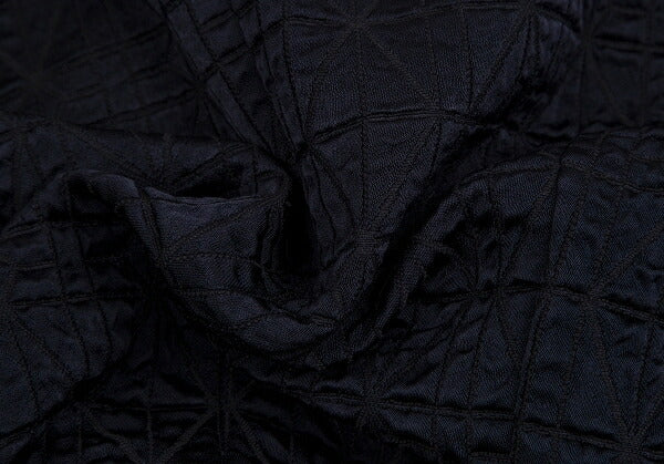 COMME des GARCONS Geometric Weave Double Jacket Navy Size S