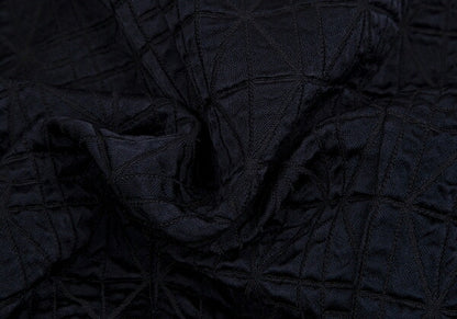 COMME des GARCONS Geometric Weave Double Jacket Navy Size S