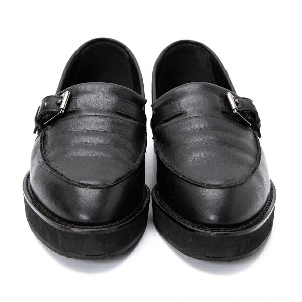 Yohji Yamamoto NOIR Belted Leather Loafers Black Size 23CM