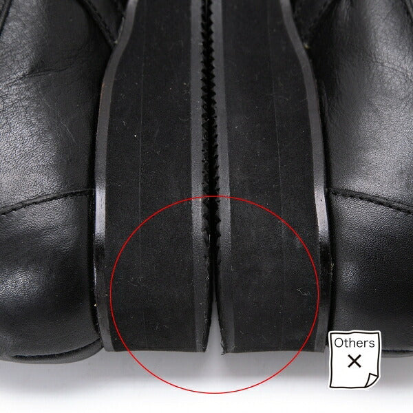 Yohji Yamamoto NOIR Belted Leather Loafers Black Size 23CM